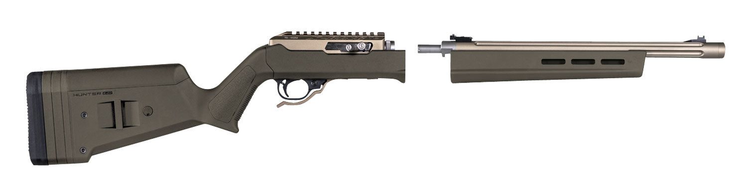 Magpul MAG760-ODG Hunter X-22 OD Green Polymer Chassis for Ruger 10/22 Takedown