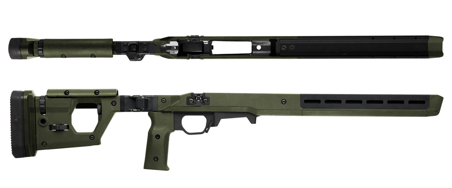 Magpul MAG802-ODG Pro 700 OD Green Folding Stock Precision Chassis Rem 700 Short Action
