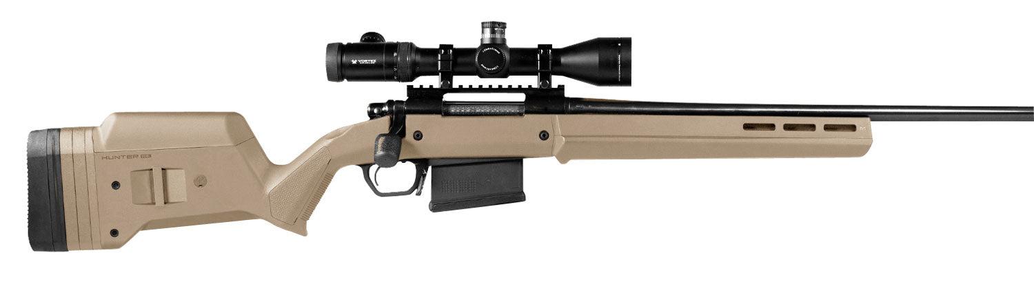 Magpul MAG931-FDE Flat Dark Earth Hunter American Stock Adj Comb Aluminum Bedding for Ruger American SA