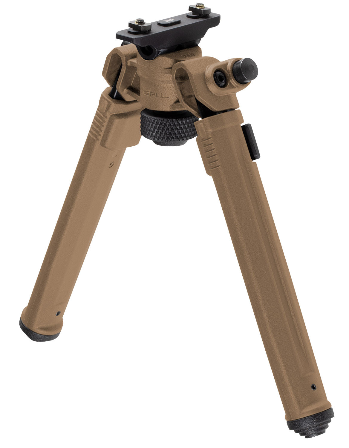 Magpul MAG933-FDE FDE M-LOK Bipod with Rubber Feet, 6.80-10.30" Vertical Range
