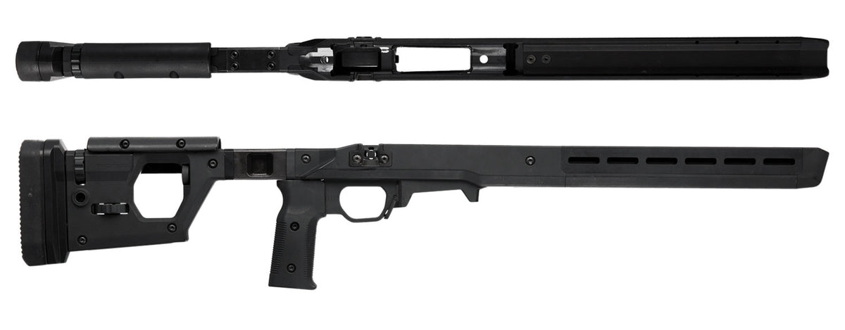 Magpul MAG997-BLK Black Synthetic Pro 700 Fixed Rifle Stock with Full Billet Aluminum Skeleton for Rem 700 SA