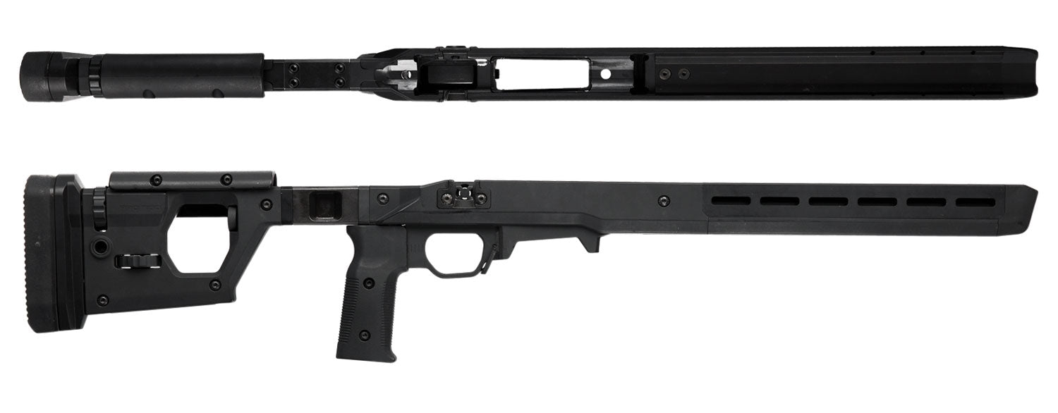 Magpul MAG997-BLK Black Synthetic Pro 700 Fixed Rifle Stock with Full Billet Aluminum Skeleton for Rem 700 SA