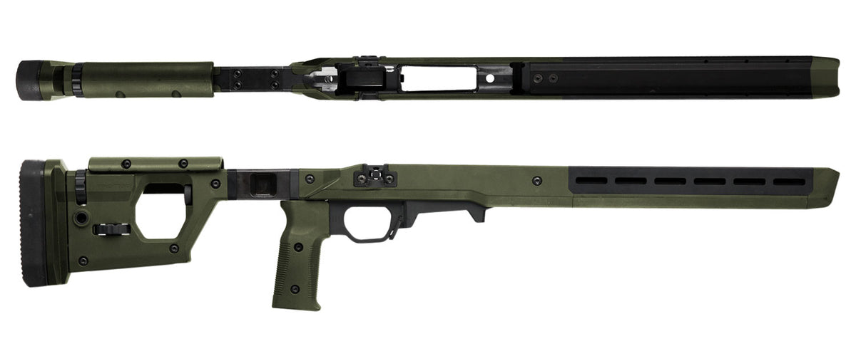 Magpul MAG997-ODG OD Green Pro 700 Fixed Rifle Chassis Stock with Aluminum Bedding for Rem 700 Short Action
