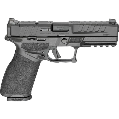 dSPRINGFIELD ARMORY ECHELON 4.5" 9MM U NOTCH M.S. GEAR UP 25 5-15RD MAG, RANGE BAG, VIRIDIAN OPTIC