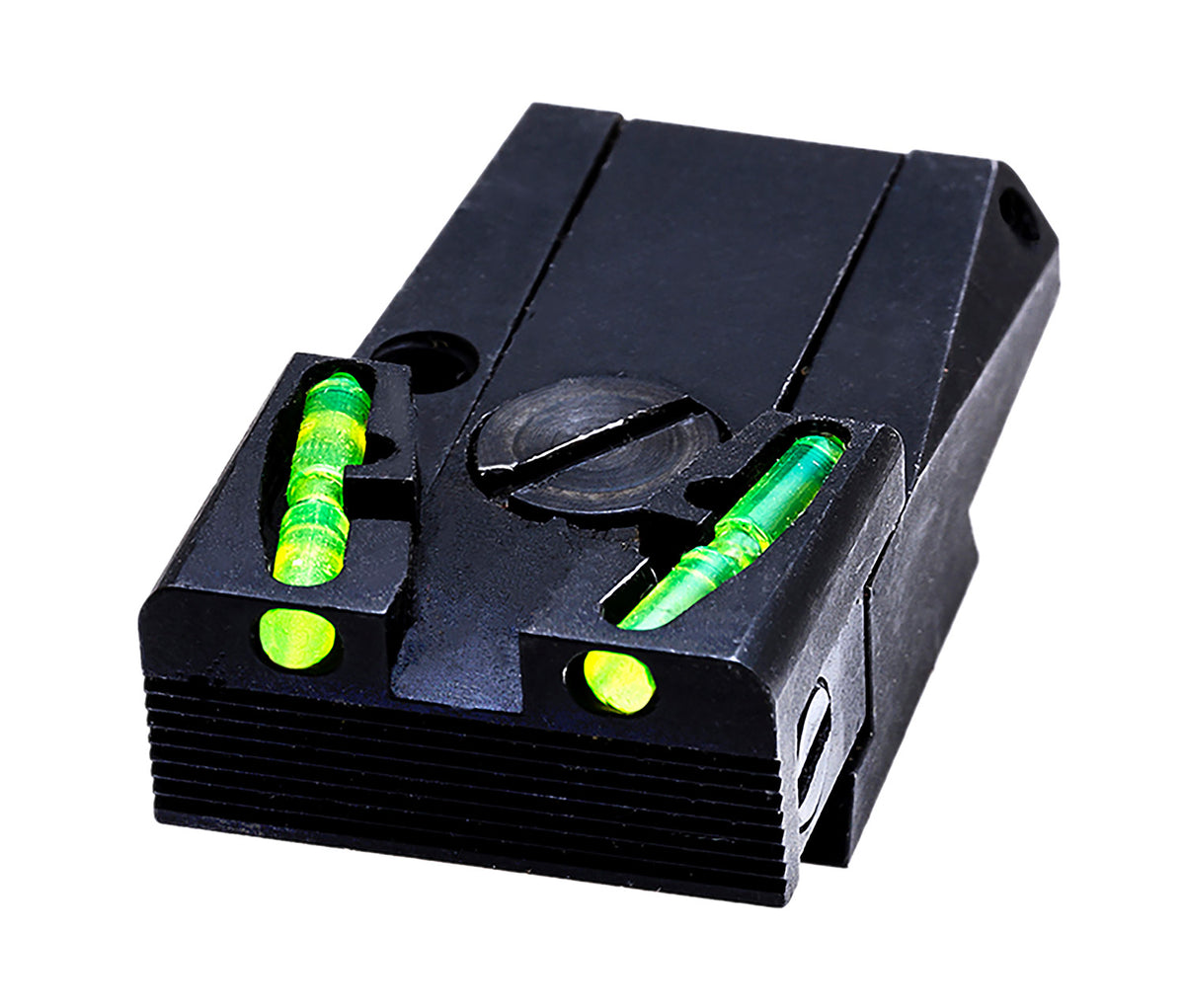 HiViz MKAD211 Adjustable Rear Sight for Ruger MK I-IV and 22/45 Green Fiber Optic