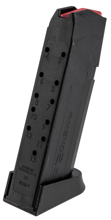 Amend2 A2GLOCK23BLK 13-Round .40 S&W Glock 23 Compatible Polymer Handgun Magazine Black