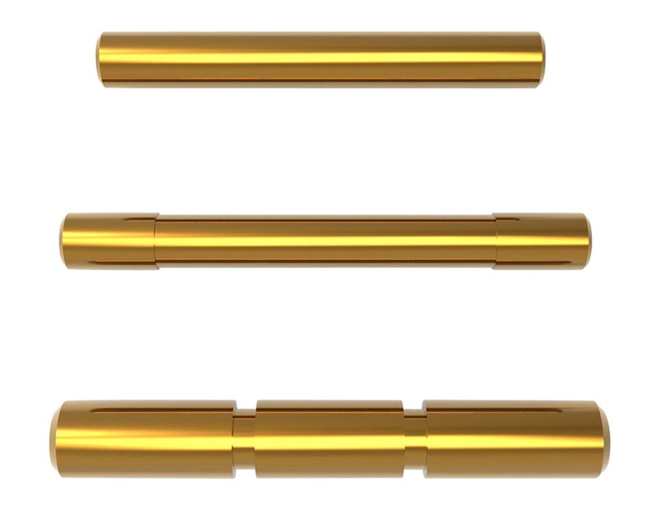 Cross Armory Dimpled 3 Pin Set for Glock Gen1-3 Gold Steel