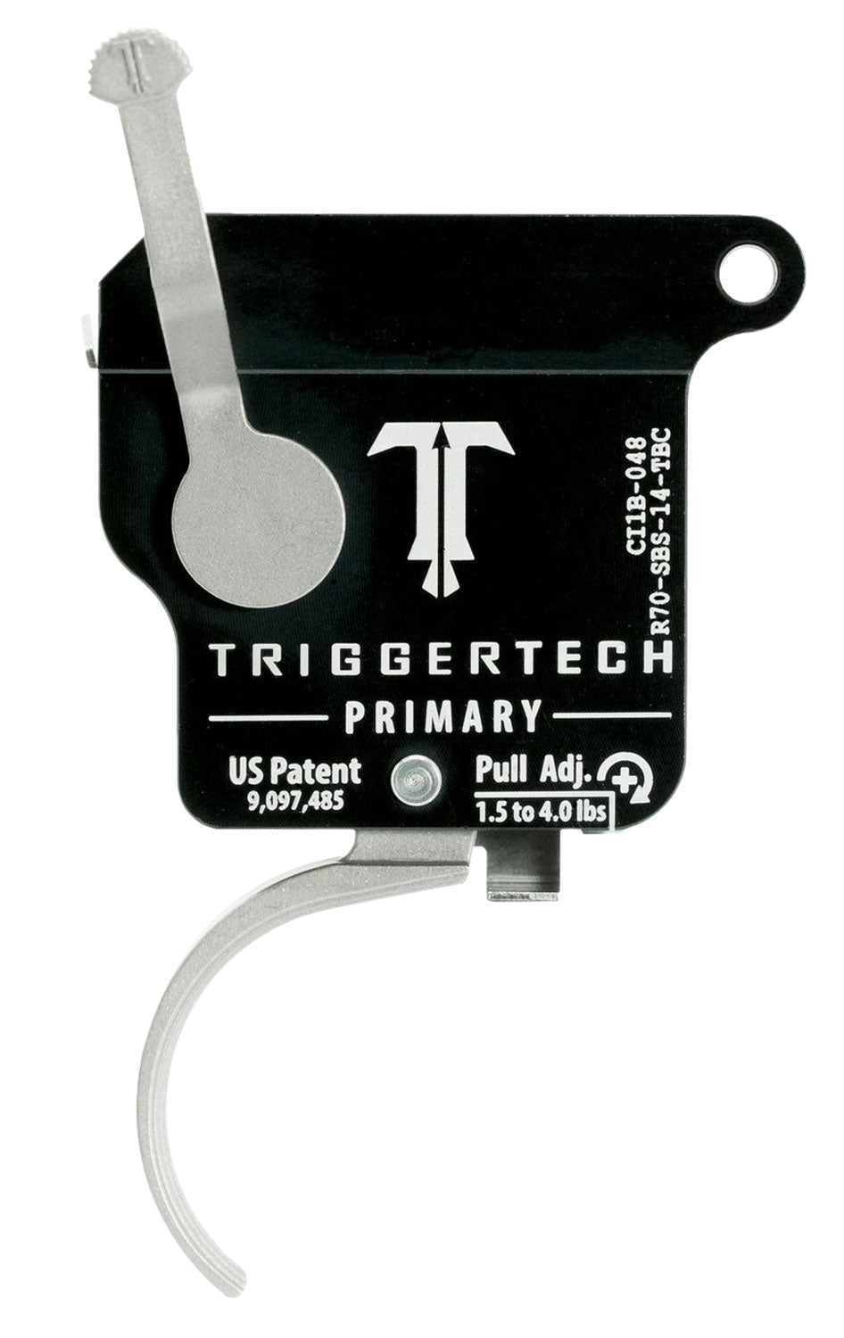 TriggerTech R70SBS14TBC Rem 700 Right-Hand Primary Single-Stage Curved Drop-In Trigger 1.5-4 lbs