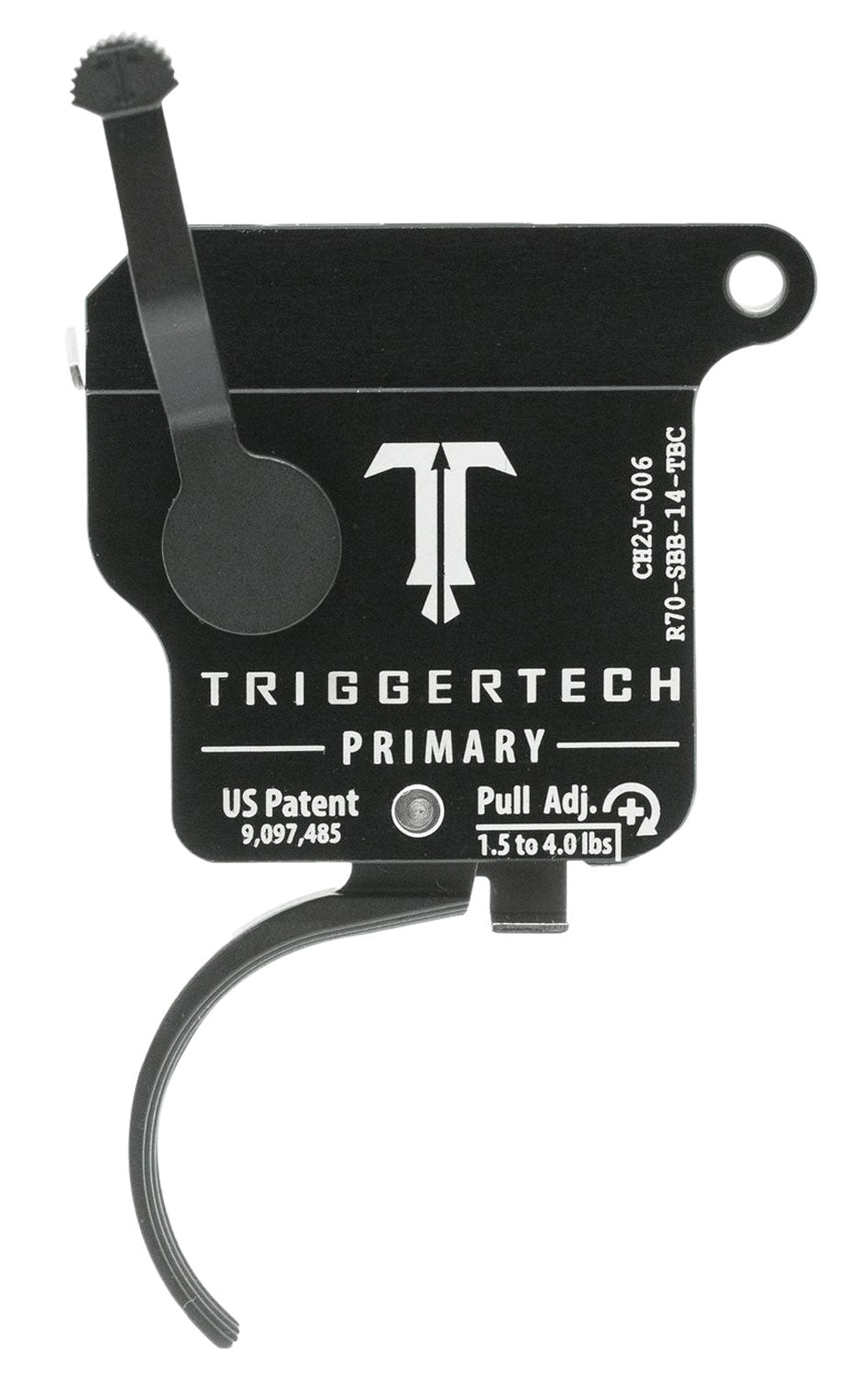 TriggerTech R70SBB14TBC Rem 700 Right-Hand Primary Single-Stage Curved Drop-In Trigger 1.5-4 lbs