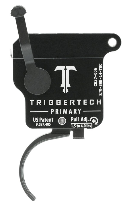 TriggerTech R70SBB14TBC Rem 700 Right-Hand Primary Single-Stage Curved Drop-In Trigger 1.5-4 lbs