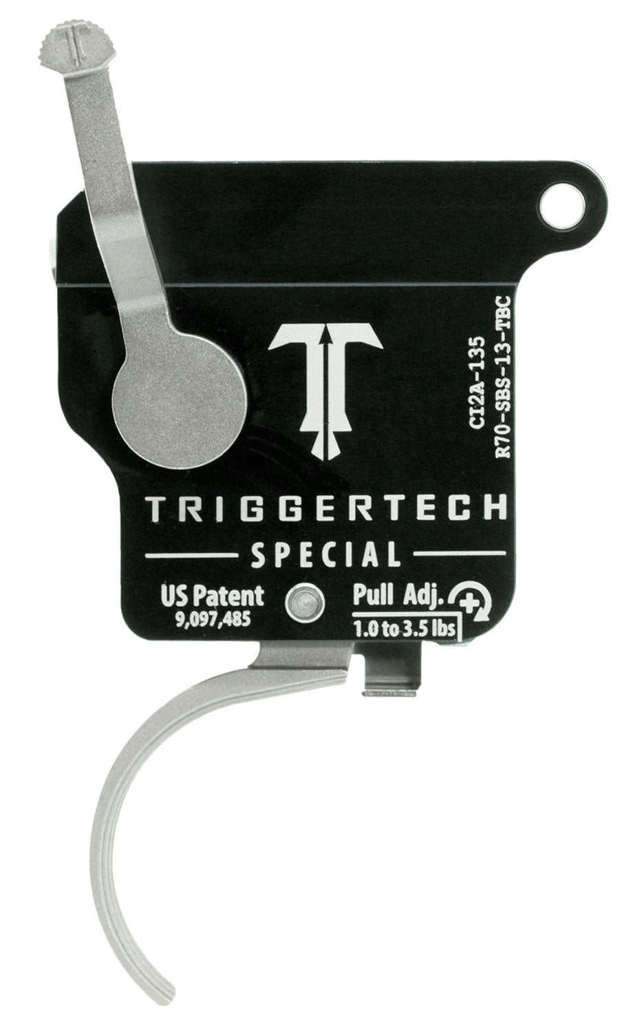 TriggerTech R70SBS13TBC Rem 700 Right-Hand Special Single-Stage Curved Drop-In Trigger 1-3.5 lbs