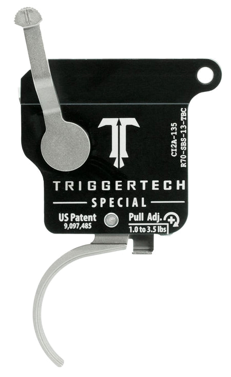 TriggerTech R70SBS13TBC Rem 700 Right-Hand Special Single-Stage Curved Drop-In Trigger 1-3.5 lbs
