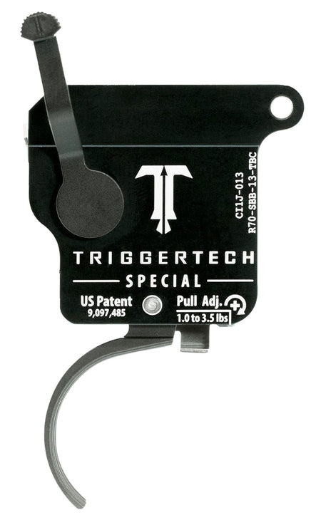 TriggerTech R70SBB13TBC Rem 700 Right Special Single-Stage Curved Drop-In Trigger 1-3.5 lbs