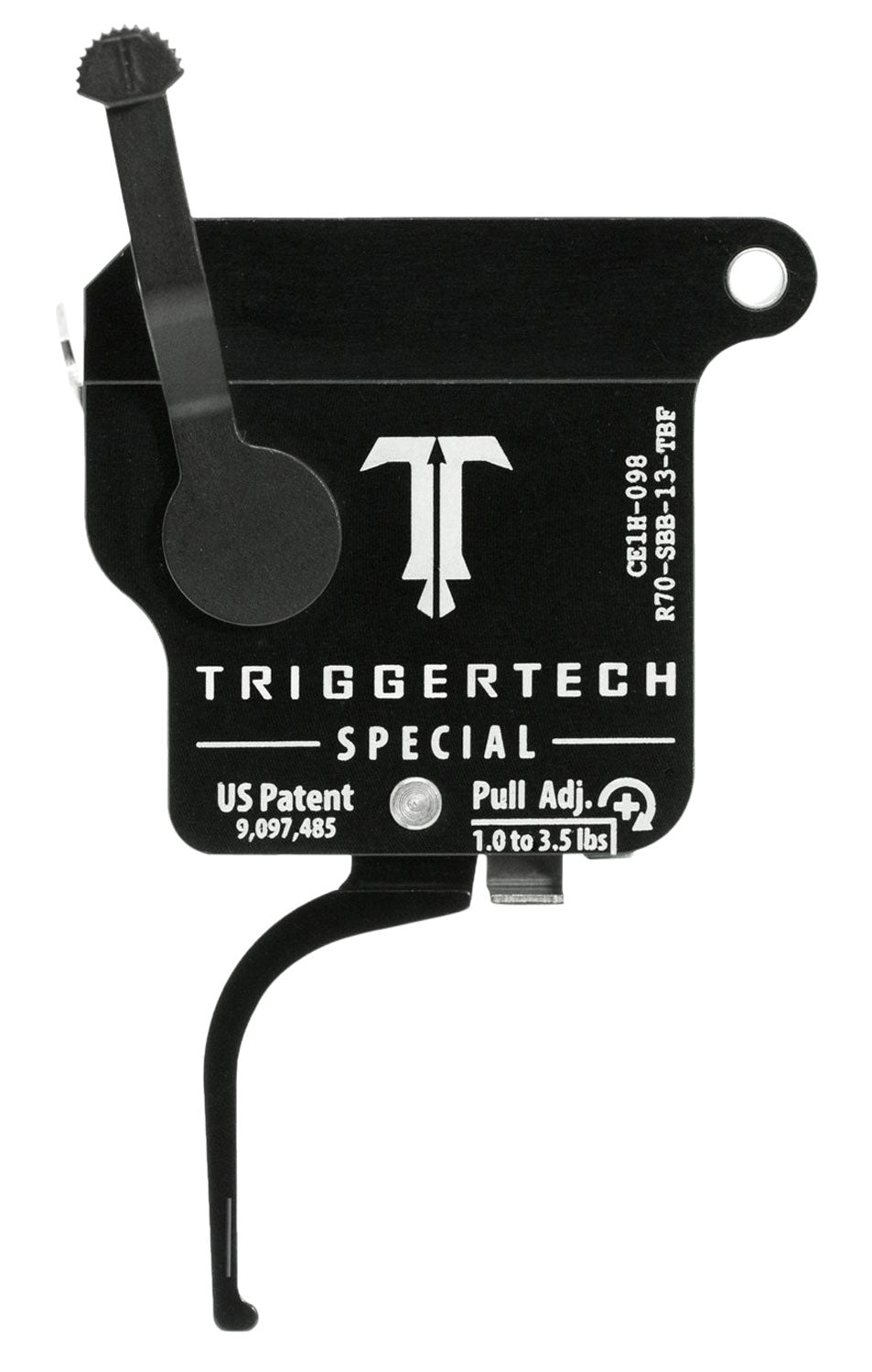 TriggerTech R70SBB13TBF Rem 700 Right Special Single-Stage Flat Drop-In Trigger 1-3.5 lbs
