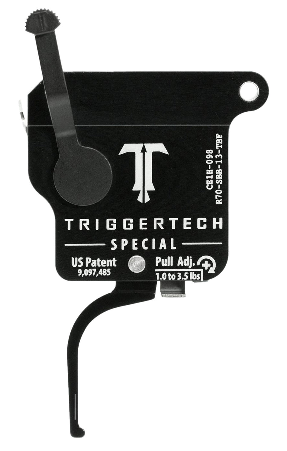TriggerTech R70SBB13TBF Rem 700 Right Special Single-Stage Flat Drop-In Trigger 1-3.5 lbs