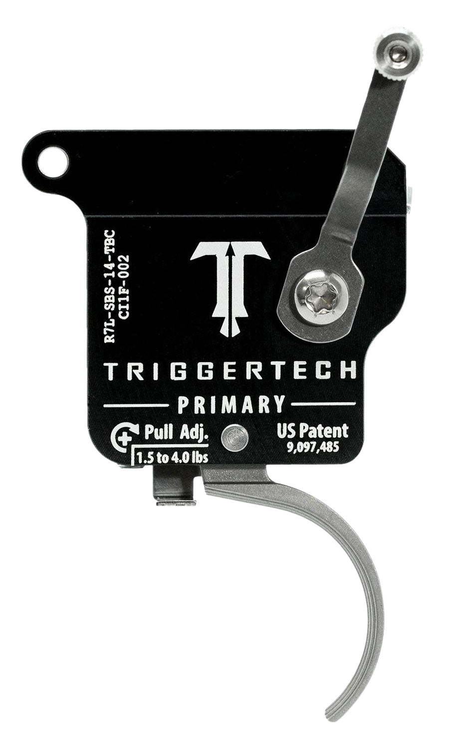TriggerTech R7LSBS14TBC Rem 700 Left-Hand Primary Single-Stage Curved Drop-In Trigger 1.5-4 lbs