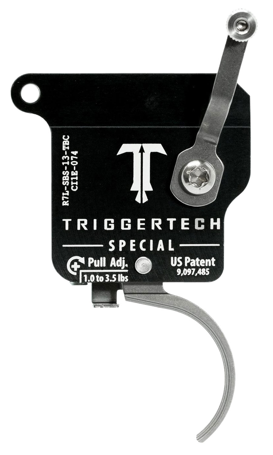 TriggerTech R7LSBS13TBC Rem 700 Left-Hand Special Single-Stage Curved Drop-In Trigger 1-3.5 lbs