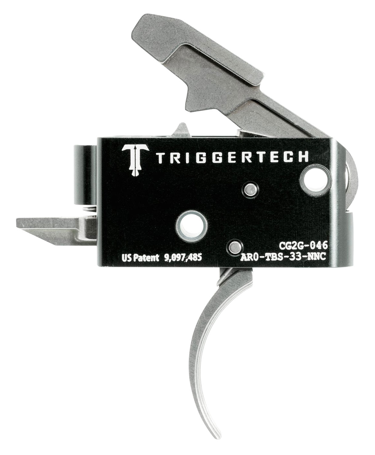 TriggerTech AR0TBS33NNC AR-15 Competitive Primary Two-Stage Curved Drop-In Trigger 3.5 lbs
