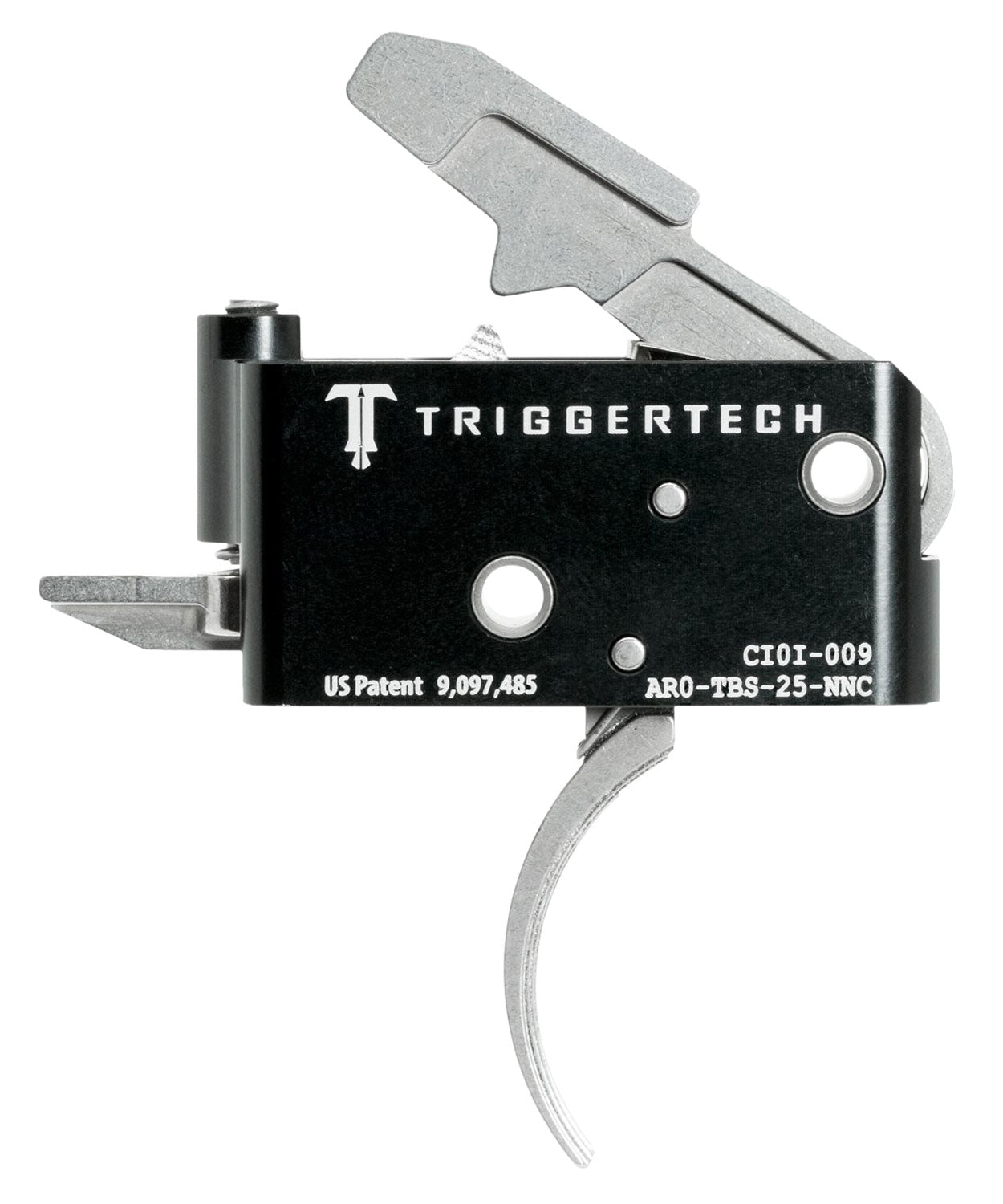 TriggerTech AROTBS25NNC AR-15 Adaptable Two-Stage Curved Drop-In Trigger Adjustable 2.5-5 lbs
