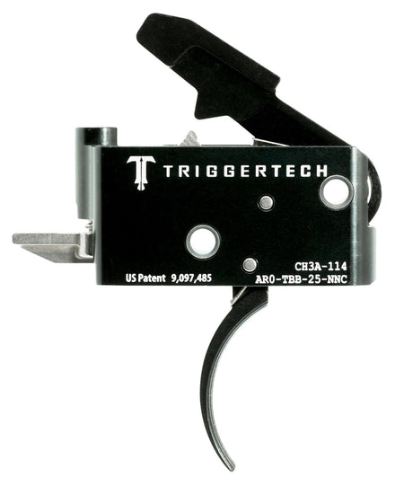TriggerTech AROTBB25NNC AR-15 Adaptable Two-Stage Curved Drop-In Trigger Adjustable 2.5-5 lbs