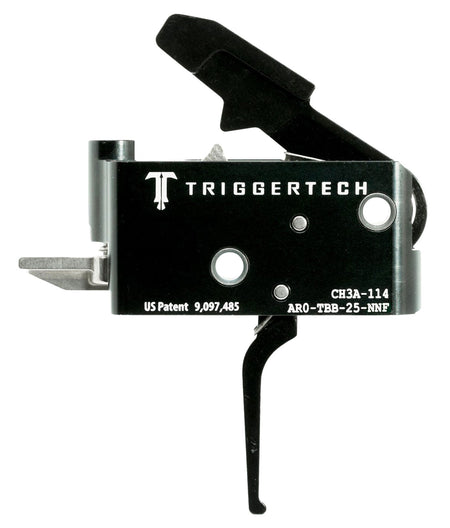 TriggerTech Adaptable Primary AR-15 Right-Hand Two-Stage Flat Trigger with 2.5-5 lb Draw Weight