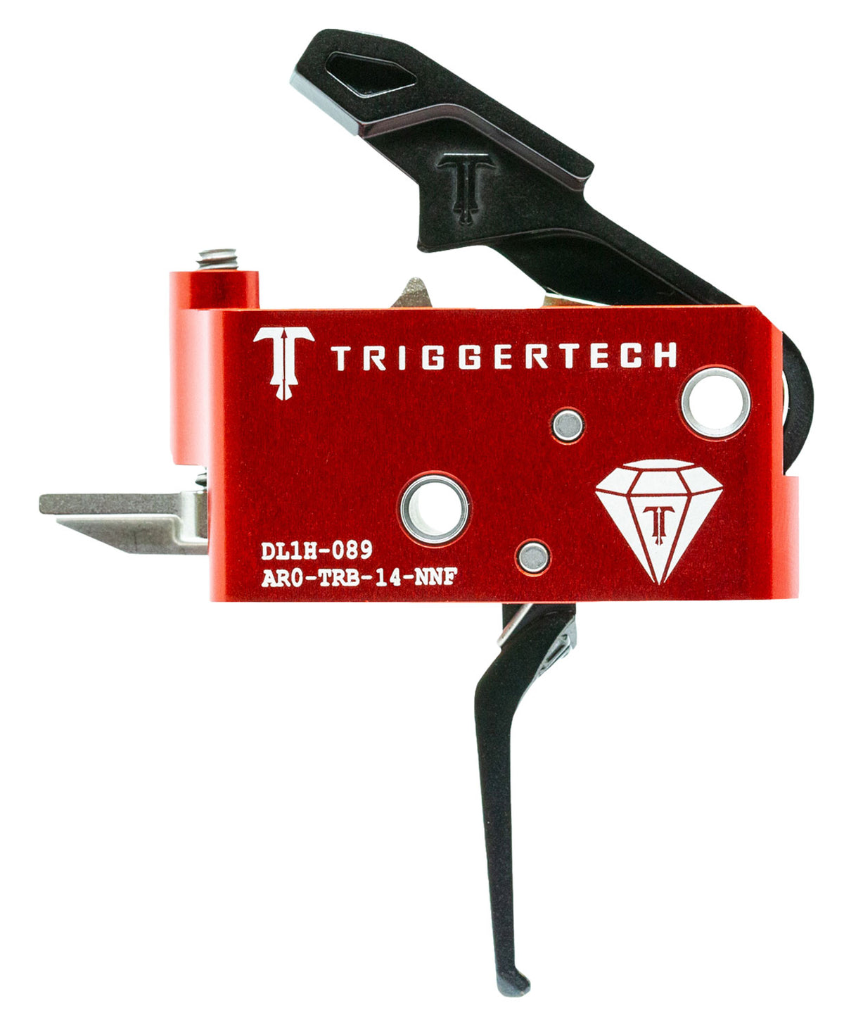 TriggerTech AR-15 Right-Hand Diamond Two-Stage Flat Trigger with 1.5-4 lb Draw Weight