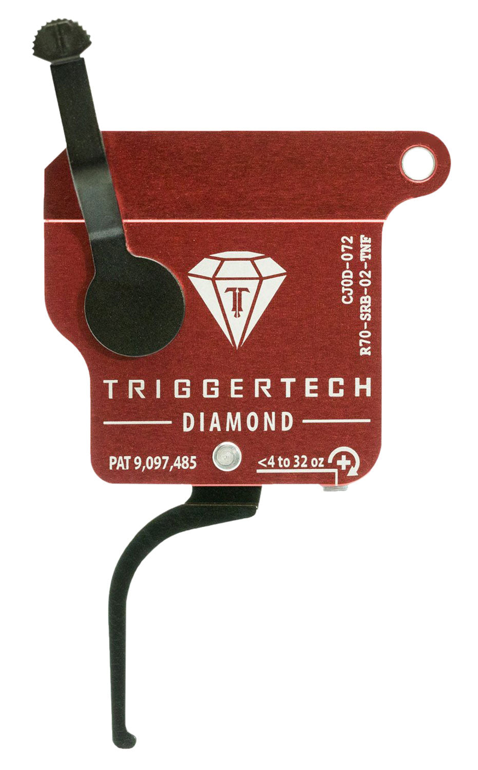 TriggerTech Remington 700 Right Diamond Single-Stage Flat Trigger Without Bolt Release, 0.30-2 lb Draw Weight