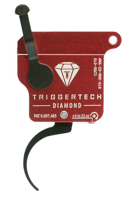 TriggerTech Remington 700 Right Diamond Pro Curved Single-Stage Trigger Without Bolt Release, 0.30-2 lb