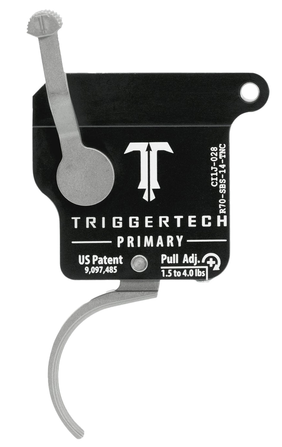 TriggerTech Remington 700 Right Primary Single-Stage Curved Trigger Without Bolt Release, 1.5-4 lb Draw Weight