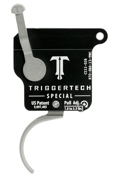 TriggerTech Remington 700 Right Special Single-Stage Curved Trigger Without Bolt Release, 1-3.5 lb Draw Weight