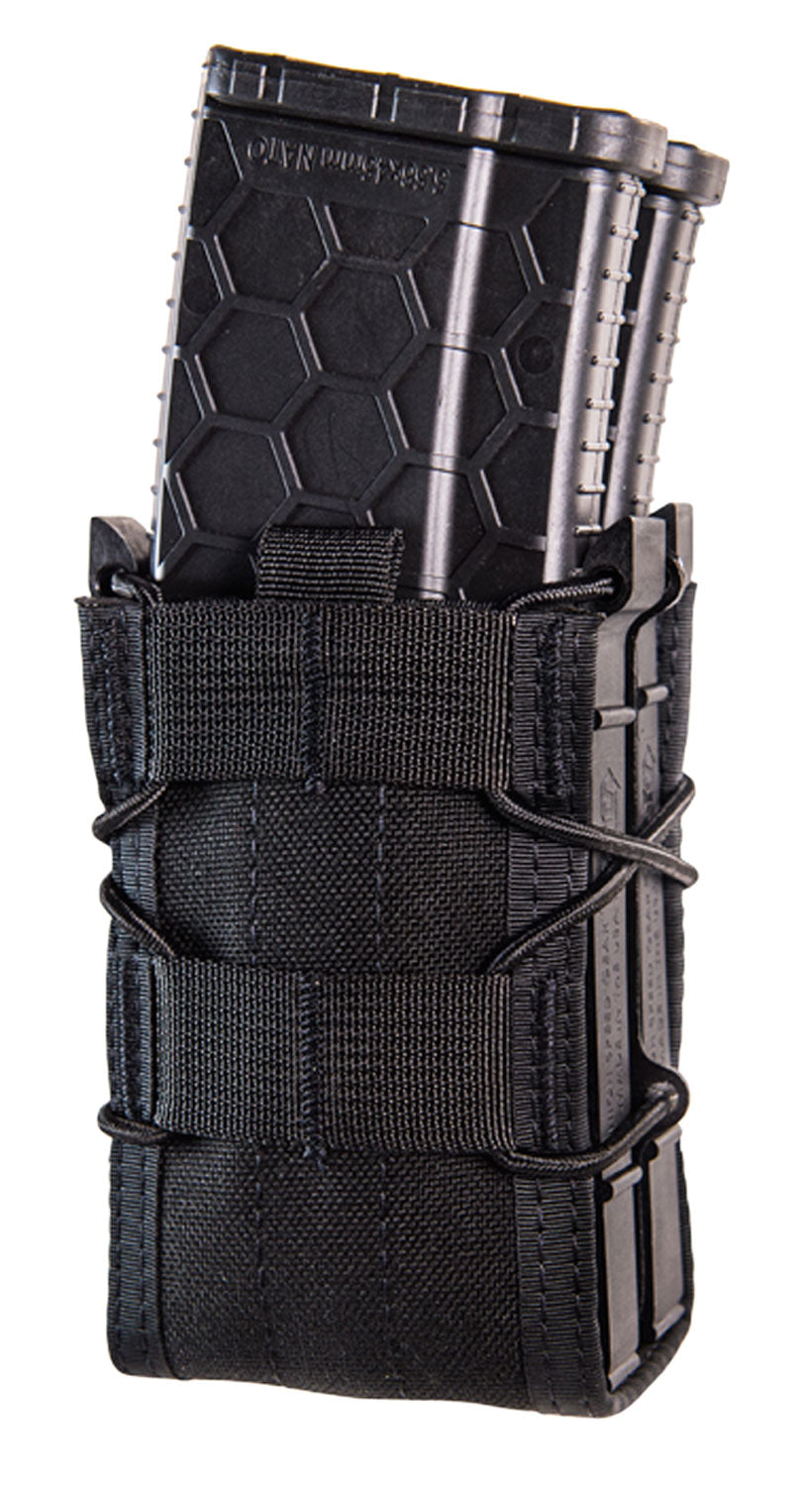 High Speed Gear TACO X2R 112R00BK Double Rifle Magazine Pouch MOLLE Black Cordura Nylon