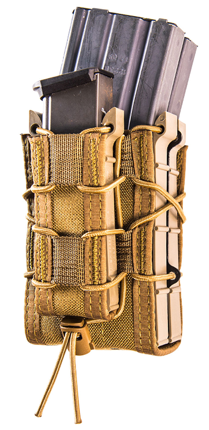 High Speed Gear TACO X2RP 112RP0CB Triple Mag Pouch MOLLE Coyote Brown Nylon Rifle Pistol Combo