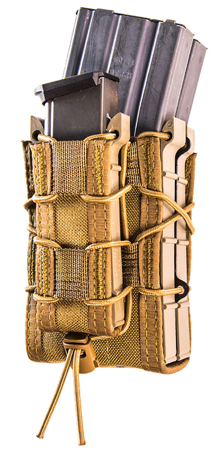 High Speed Gear TACO X2RP 112RP0CB Triple Mag Pouch MOLLE Coyote Brown Nylon Rifle Pistol Combo