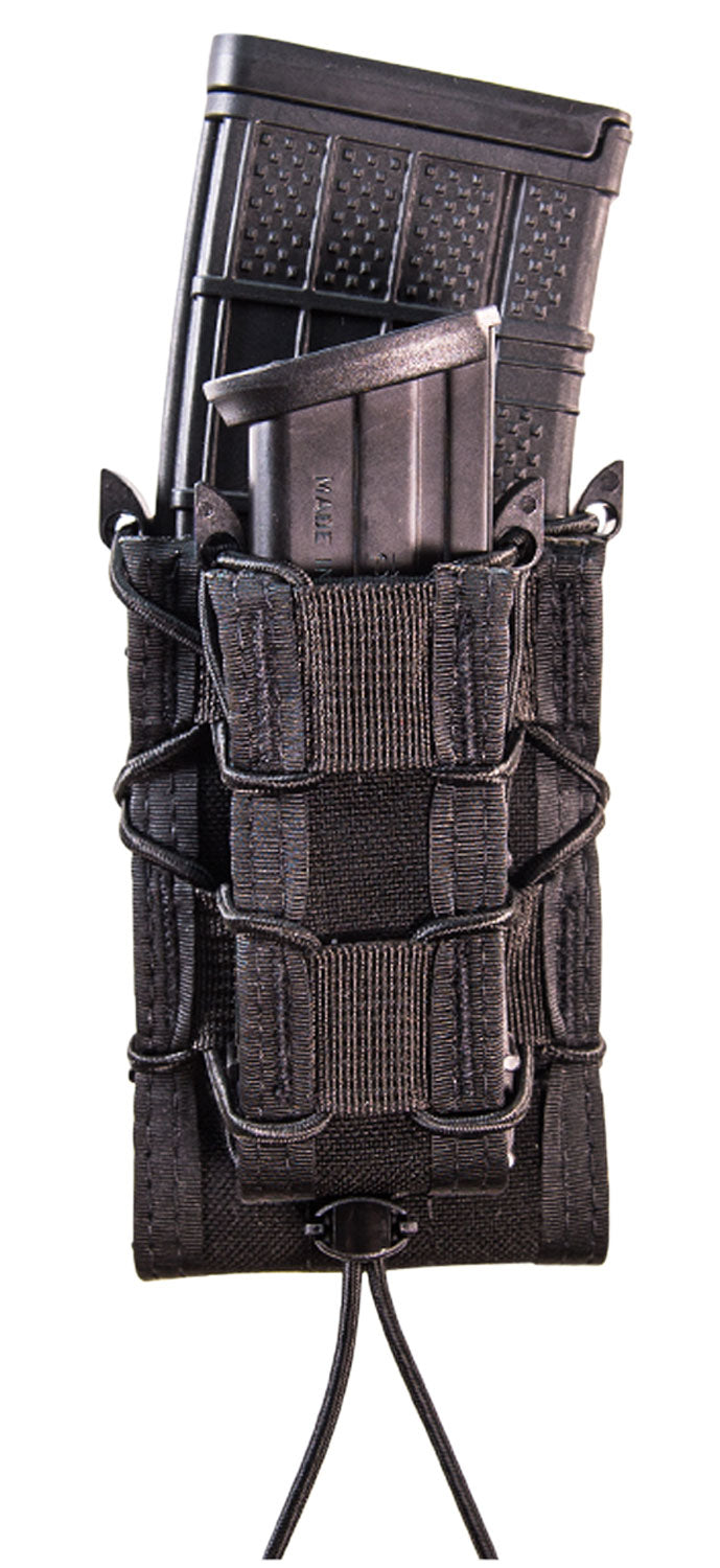 High Speed Gear TACO 11DD00BK Double Decker Mag Pouch MOLLE Black Nylon Rifle Pistol Unit