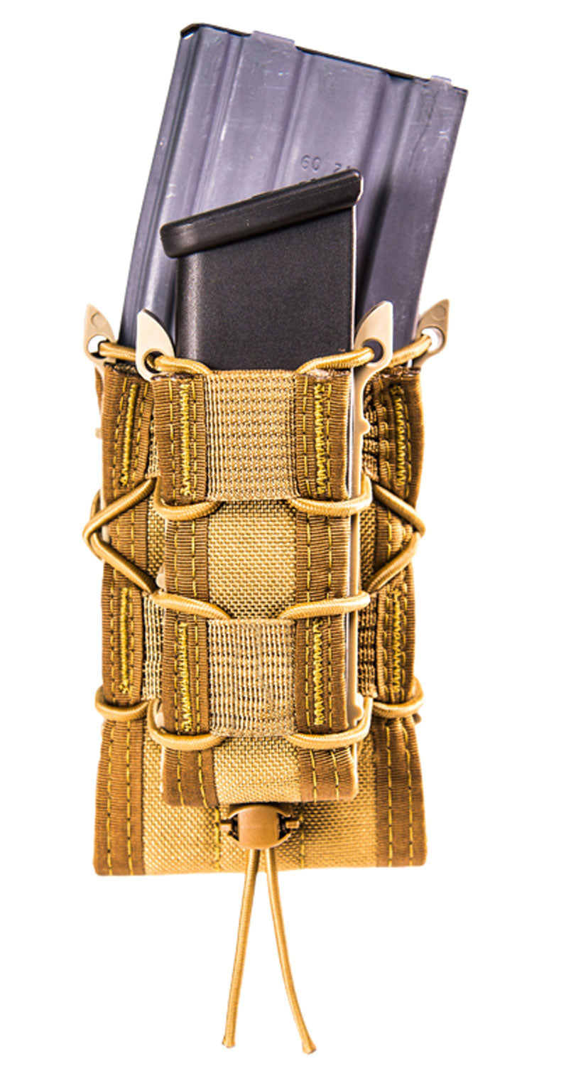High Speed Gear TACO 11DD00CB Double Decker Mag Pouch MOLLE Coyote Brown Nylon Rifle Pistol