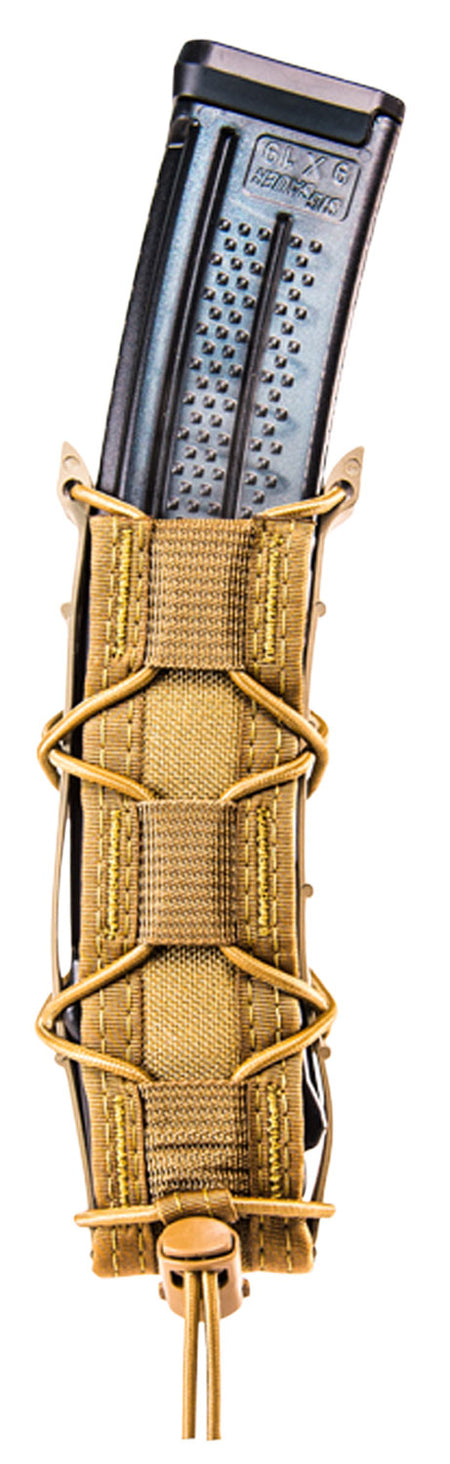 High Speed Gear Extended Pistol TACO Single Pouch Coyote Brown MOLLE Compatible 2" Belts