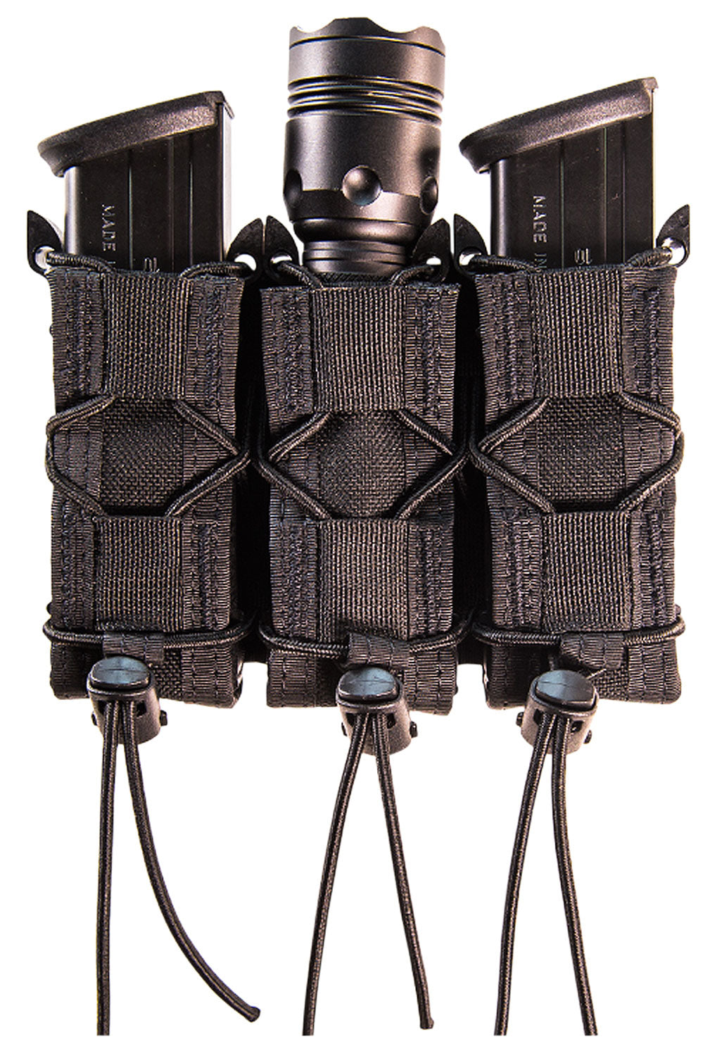 High Speed Gear TACO Pistol Mag Pouch Triple Black Nylon MOLLE Compatible 2" Belts