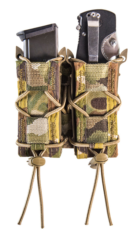 HSGI TACO Double Pistol Magazine Pouch MultiCam Nylon Belt Mount ABM