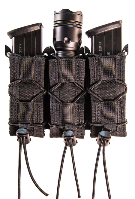 HSGI TACO Triple Pistol Magazine Pouch Black Nylon Belt ABM Attachment