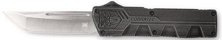 CobraTec Lightweight OTF Tanto Knife 3.25" D2 Steel Blade Stonewashed Aluminum Handle Includes Pocket Clip
