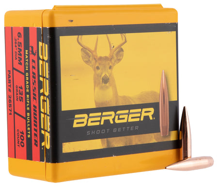 Berger Bullets Classic Hunter 6.5 Creedmoor 135 Grain Hybrid Boat Tail 100/Box