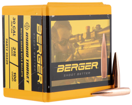 Berger Bullets Hybrid Target 30 Caliber 215 Grain Match Grade 100/Box