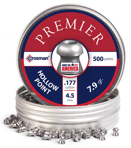 Crosman LHP77 .177 Hollow Point Lead Airgun Pellets 500/Tin