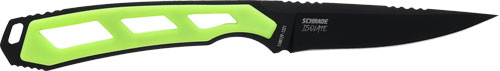 Schrade Isolate Caper 3 Inch Fixed AUS-10 Knife Black/Green