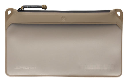 Magpul MAG995-245 DAKA Pouch Windowed Medium FDE Water-Resistant YKK Zipper 8.5" Opening