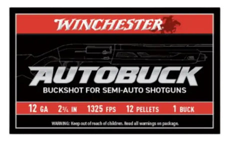 WINCHESTER 12 GA 2-3/4" BUCKSHOT 1 5RD/BX 50BX/CS