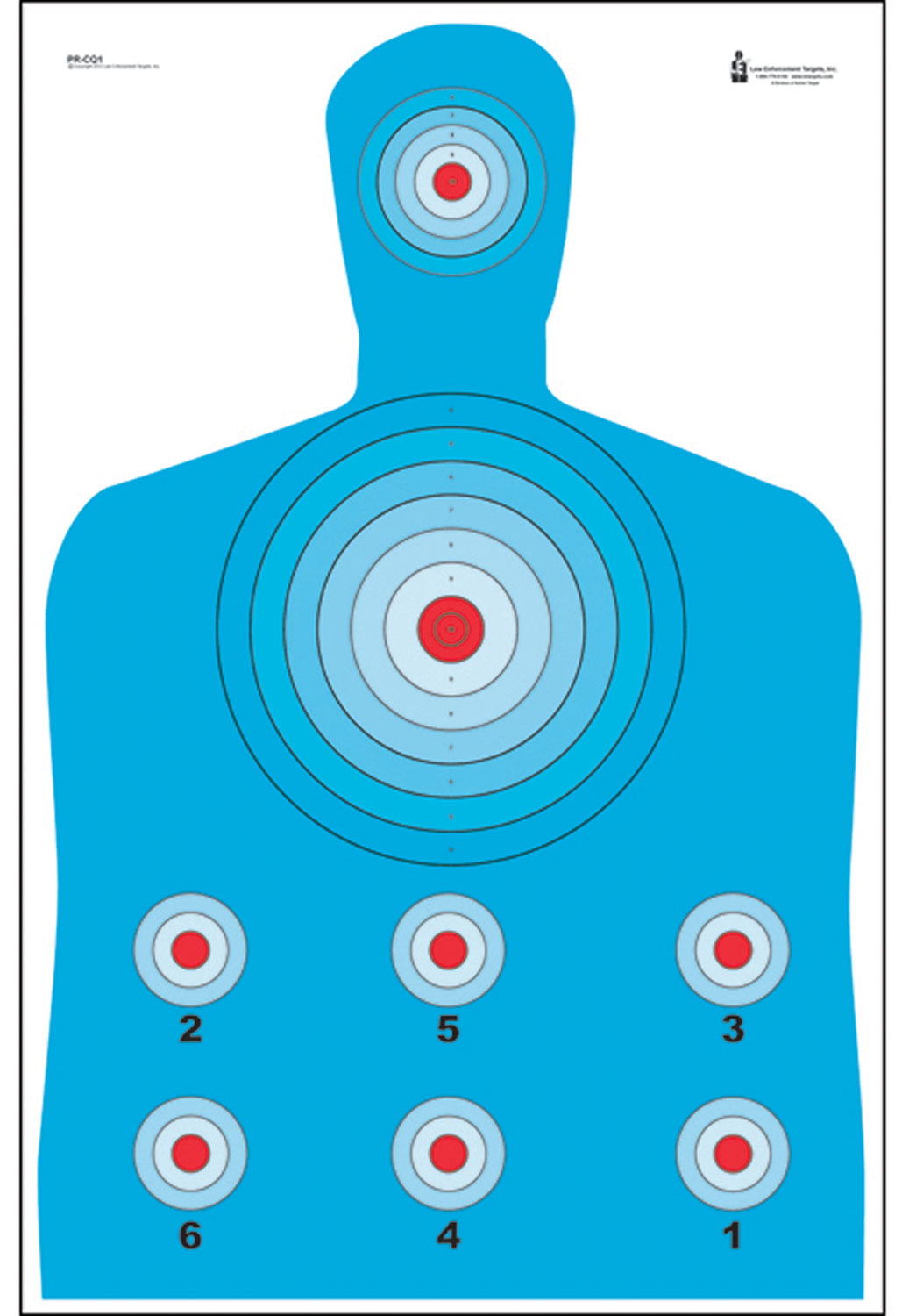 Action Target PRCQ1100 Qualification High Visibility Fluorescent Silhouette Paper Target 23" x 35" 100 Per Box