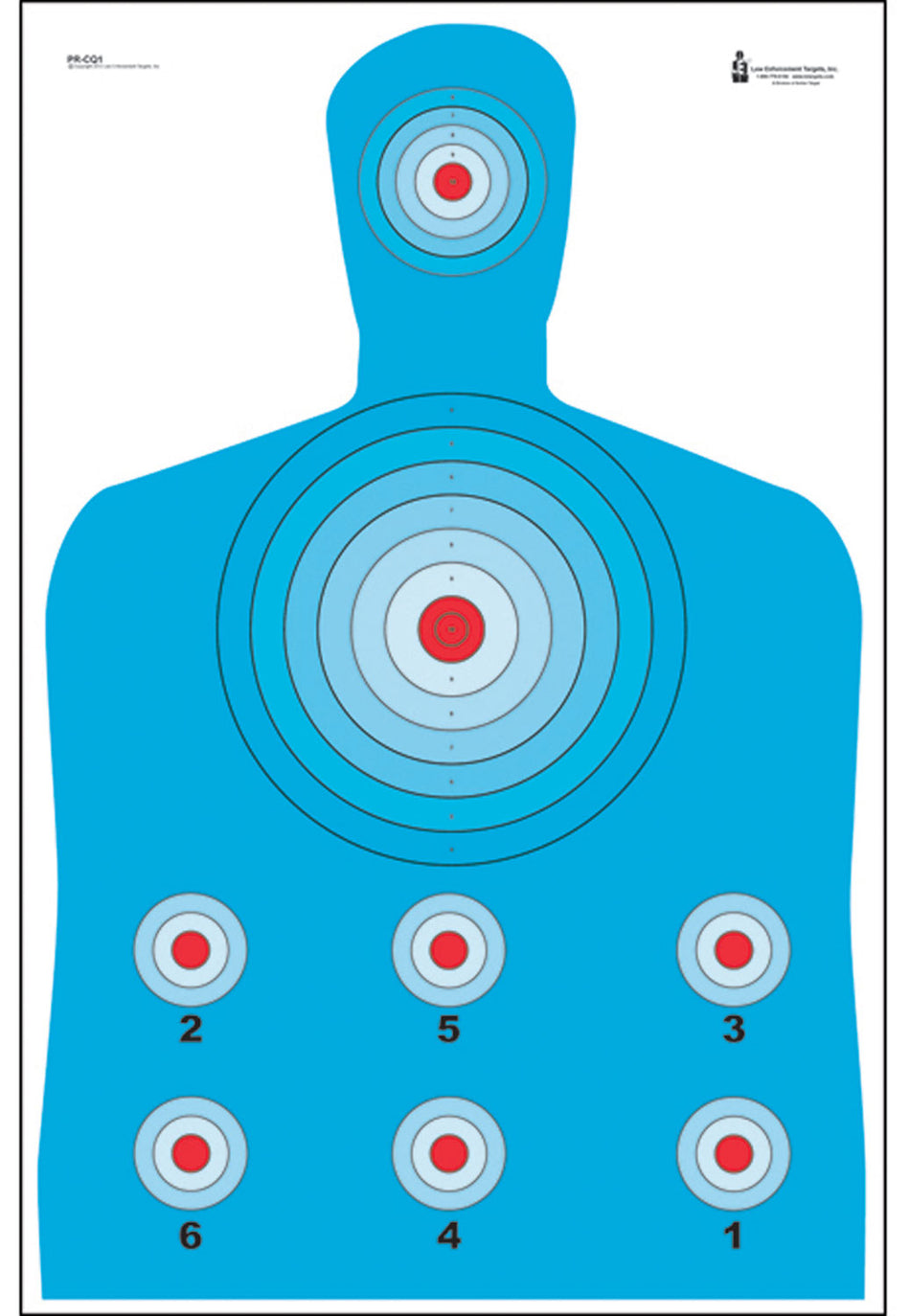 Action Target PRCQ1100 Qualification High Visibility Fluorescent Silhouette Paper Target 23" x 35" 100 Per Box