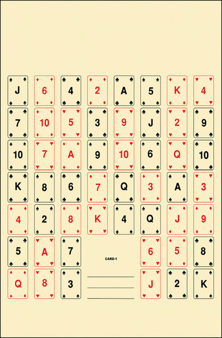 Action Target CARD1100 Playing Cards Entertainment Shooting Paper Target 22.50"x24" Multi-Color Box of 100