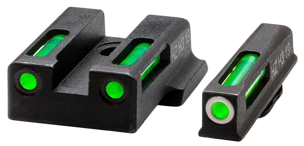 HiViz EZN321 LiteWave H3 Night Sight Set Green Tritium White Outline for S&W EZ380